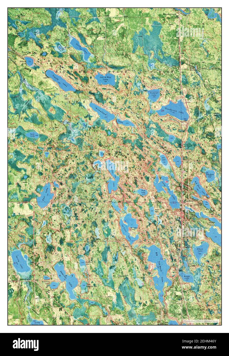 Spring Lake, Minnesota, map 1970, 124000, United States of America by