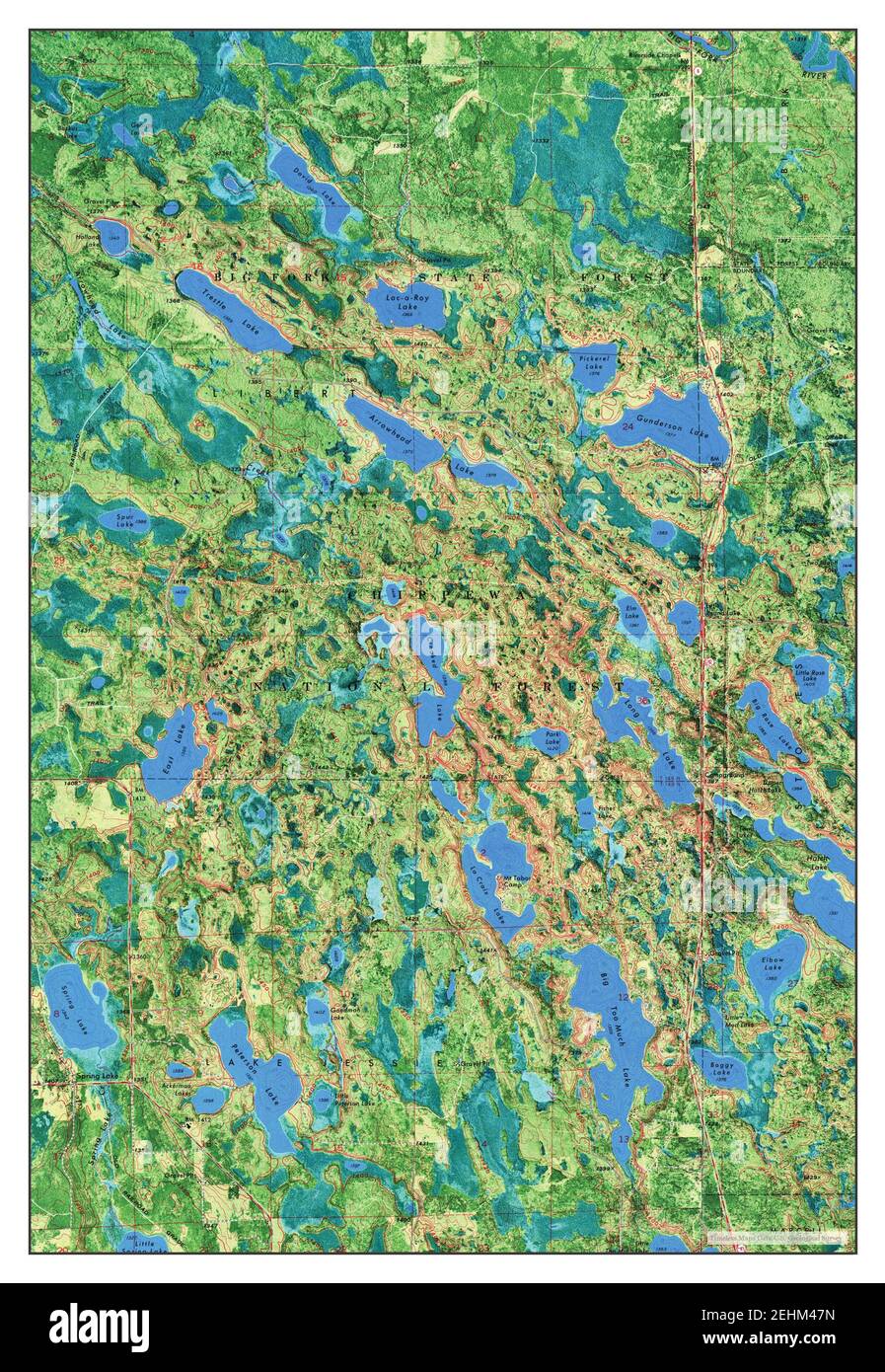 Spring Lake, Minnesota, map 1970, 124000, United States of America by