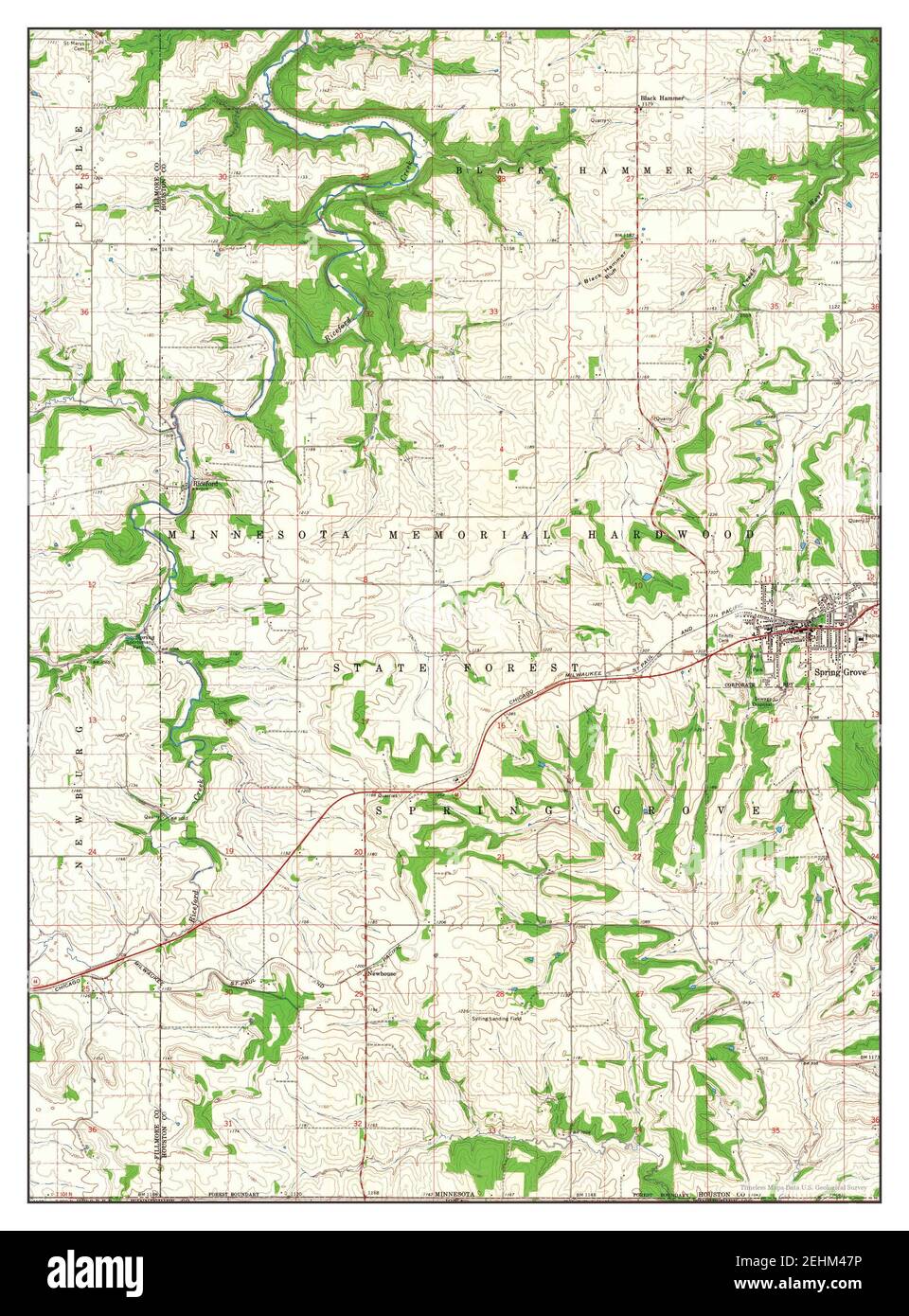 Map of spring grove hi-res stock photography and images - Alamy