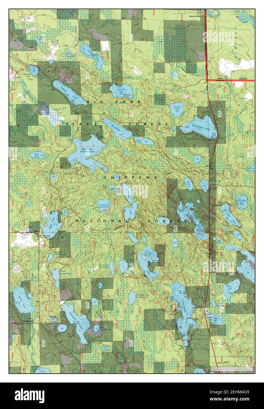 Spring Lake, Minnesota, map 1996, 124000, United States of America by