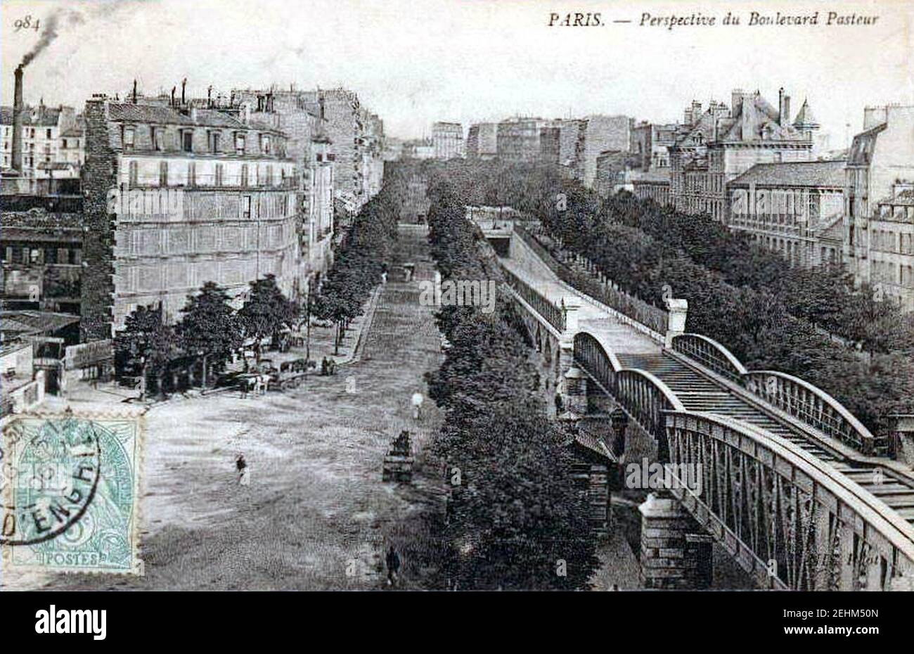 Paris - Perspective du Boulevard Pasteur Stock Photo - Alamy