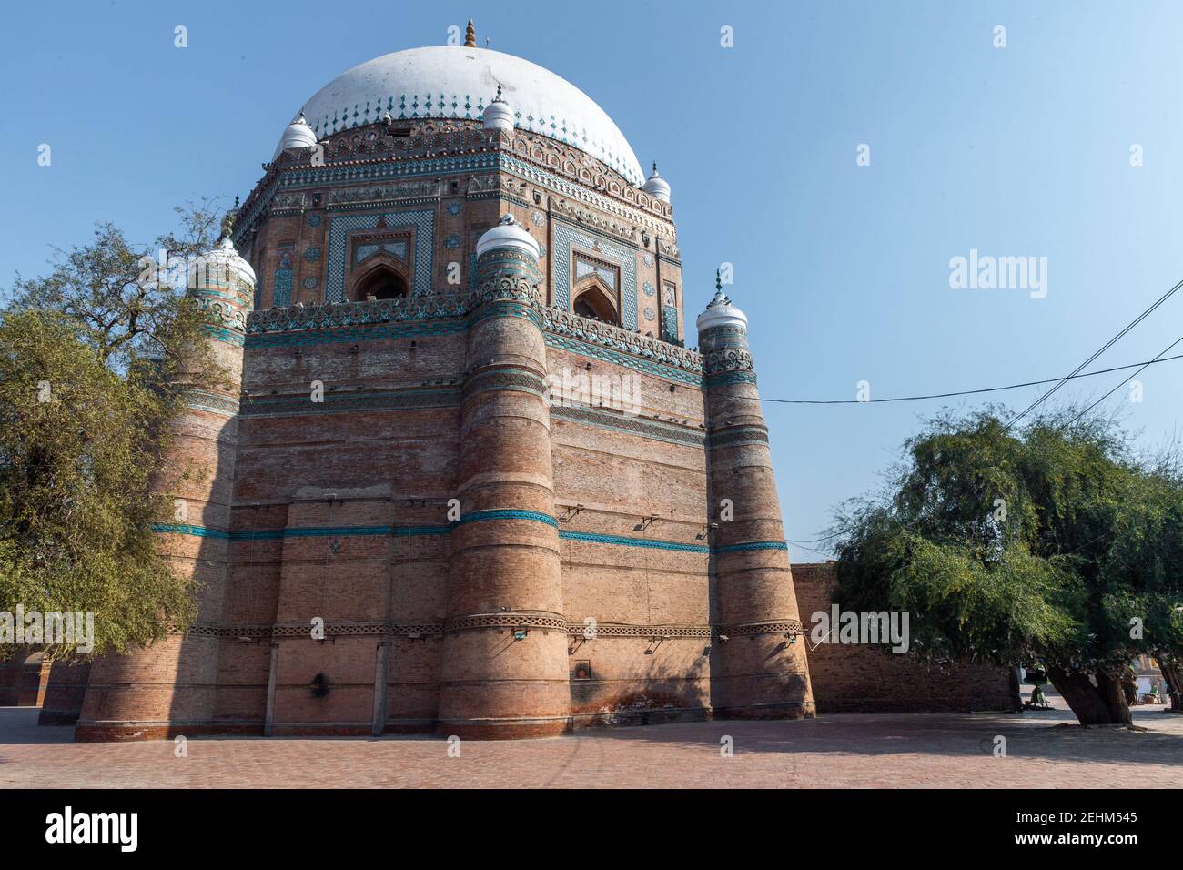 The Shrine of Bahauddin Zakariya, Multan, Punjab, Pakistan Stock Photo