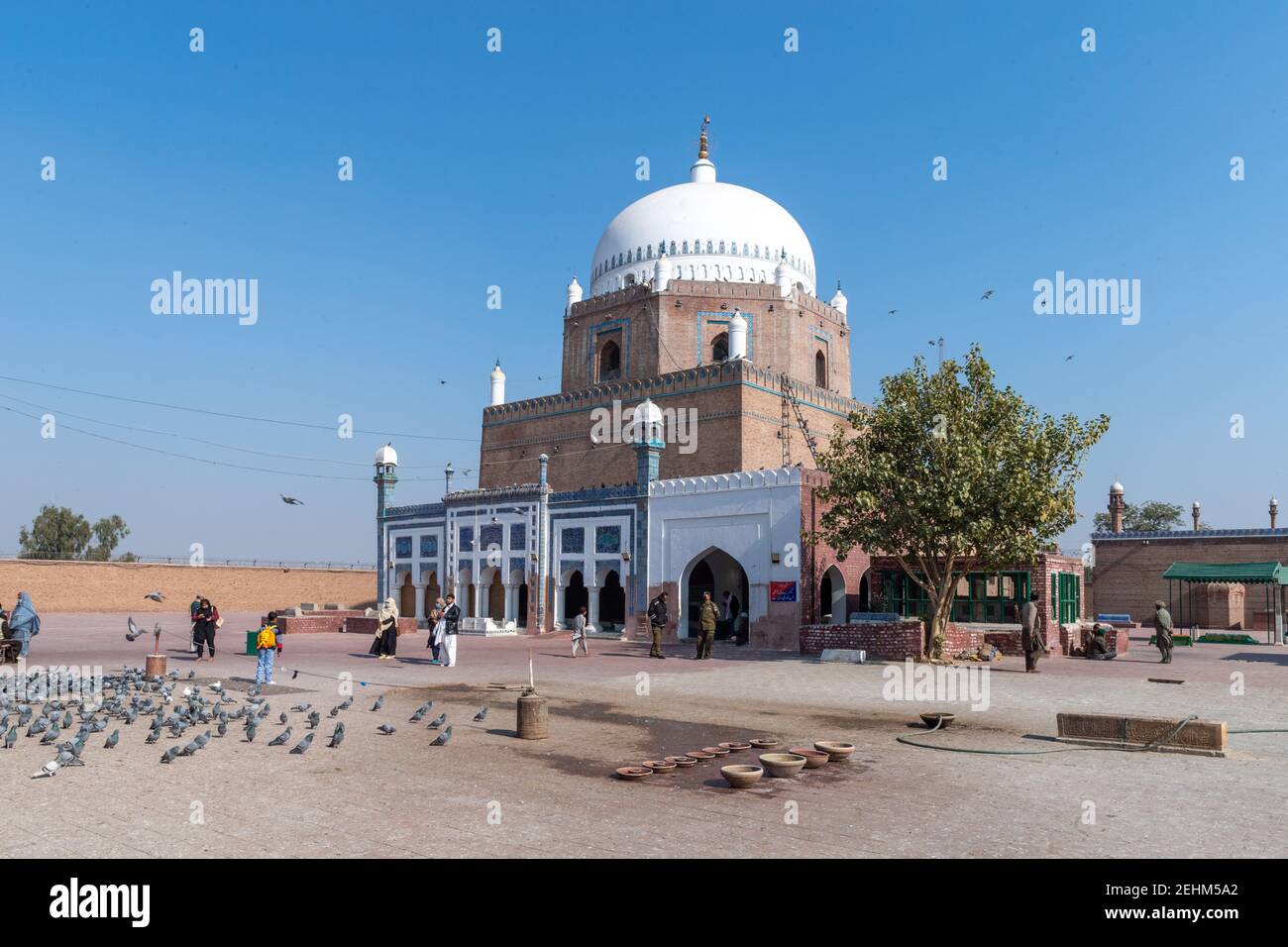 The Shrine of Bahauddin Zakariya, Multan, Punjab, Pakistan Stock Photo