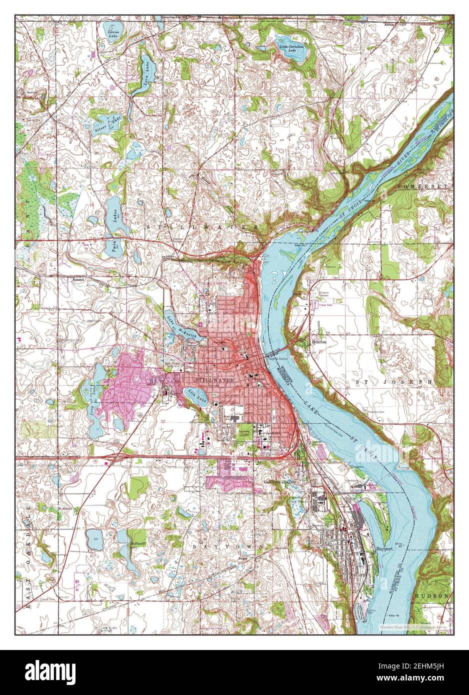 Stillwater, Minnesota, map 1967, 124000, United States of America by