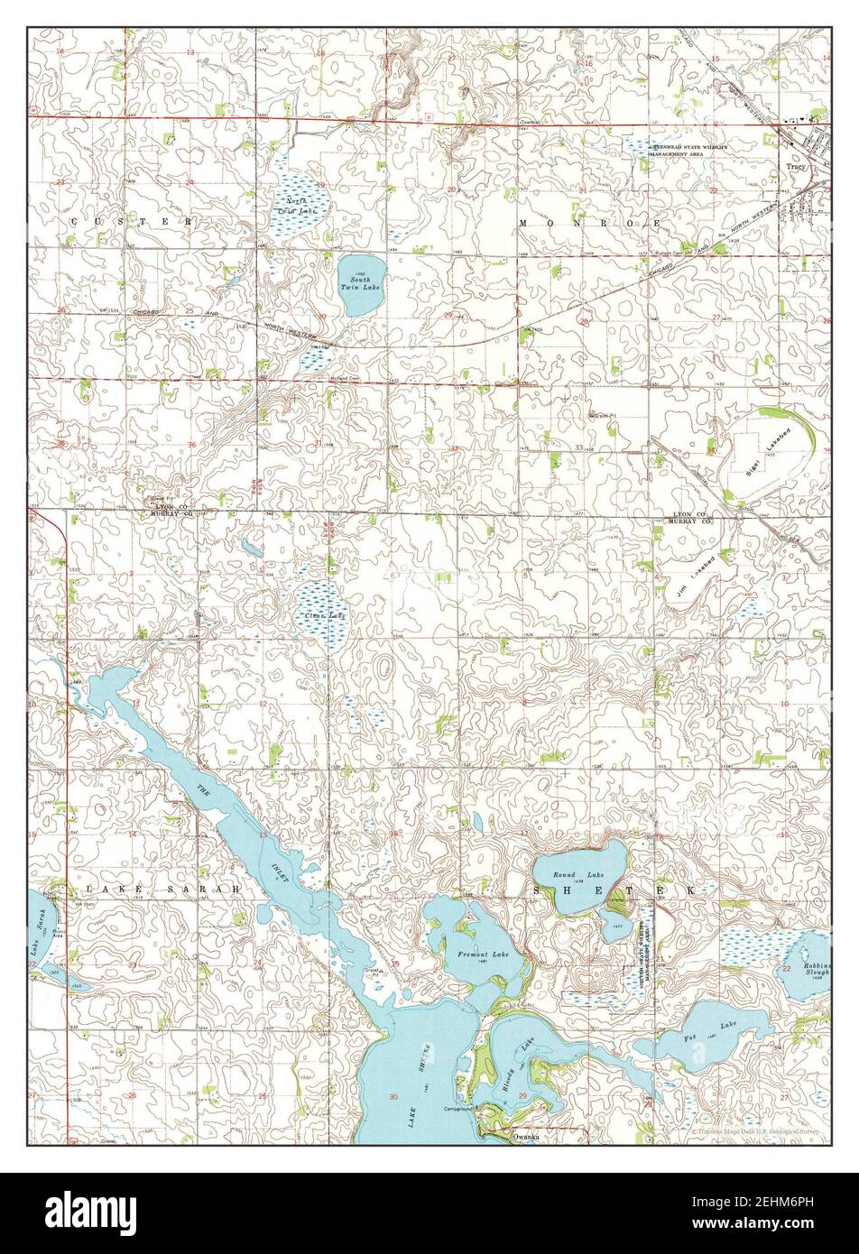 Tracy West, Minnesota, map 1967, 1:24000, United States of America by ...