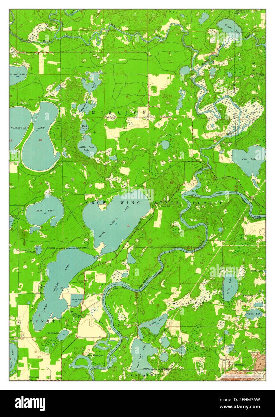 Trommald, Minnesota, map 1959, 124000, United States of America by
