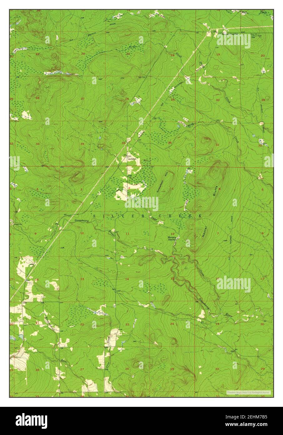 Two Harbors NE, Minnesota, map 1957, 1:24000, United States of America by Timeless Maps, data U.S. Geological Survey Stock Photo