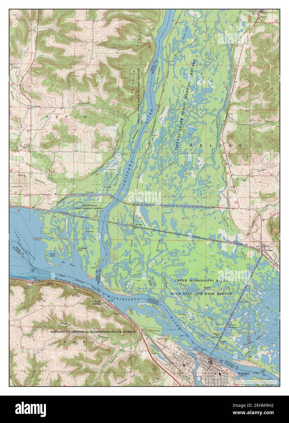 Map of wabasha hires stock photography and images Alamy