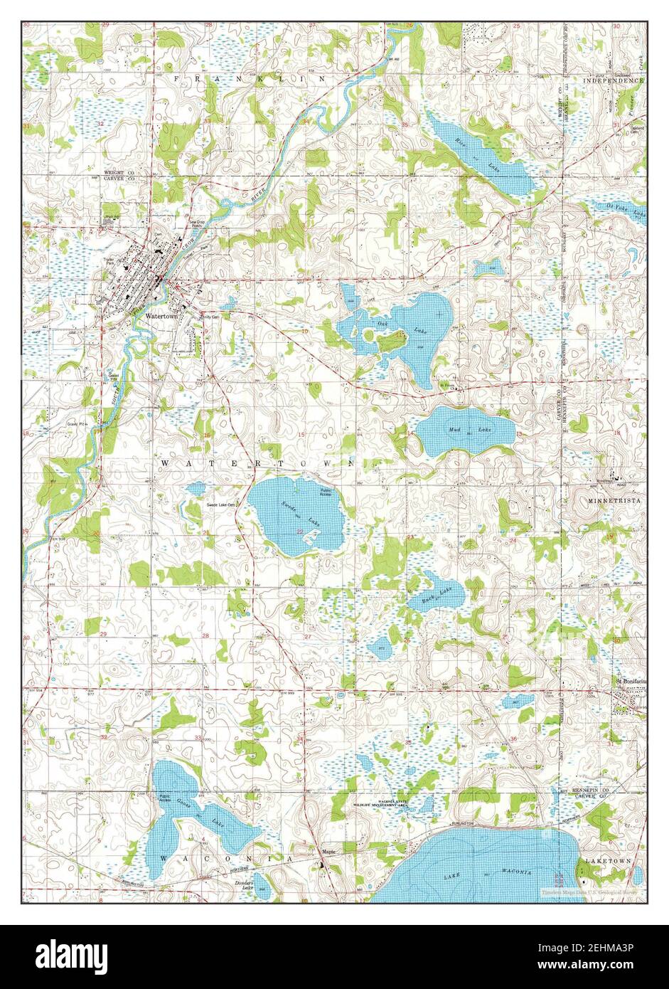 Antique map of watertown Cut Out Stock Images & Pictures Alamy
