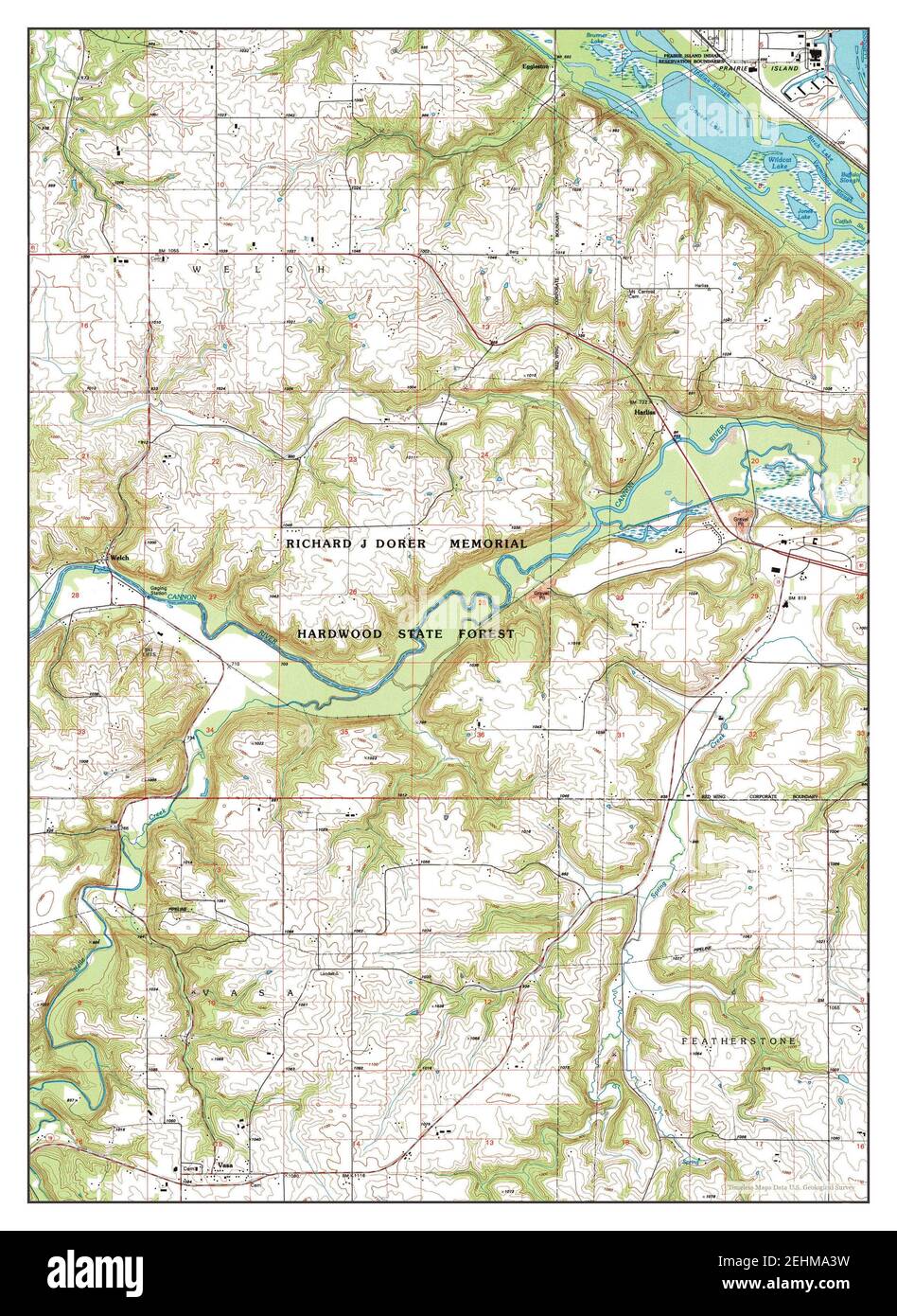 Welch, Minnesota, map 1991, 1:24000, United States of America by ...