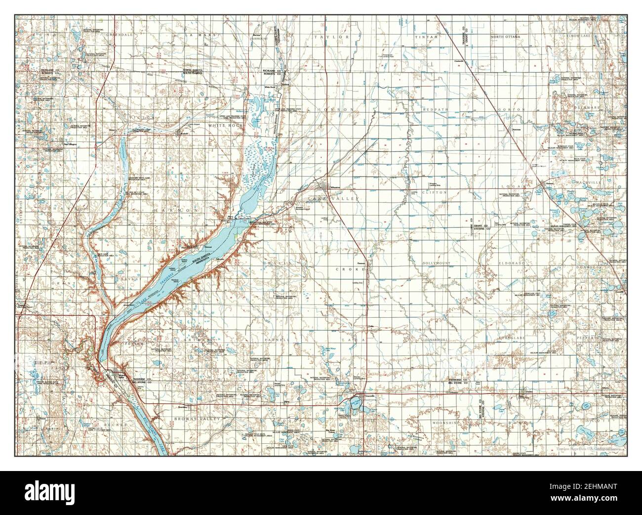 Map of wheaton minnesota Cut Out Stock Images & Pictures Alamy