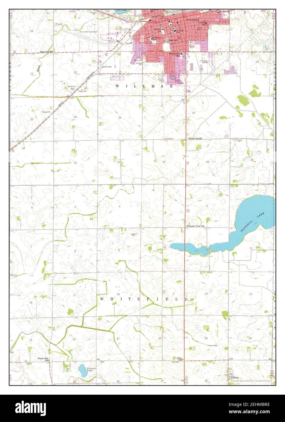 Map of willmar minnesota hi-res stock photography and images - Alamy