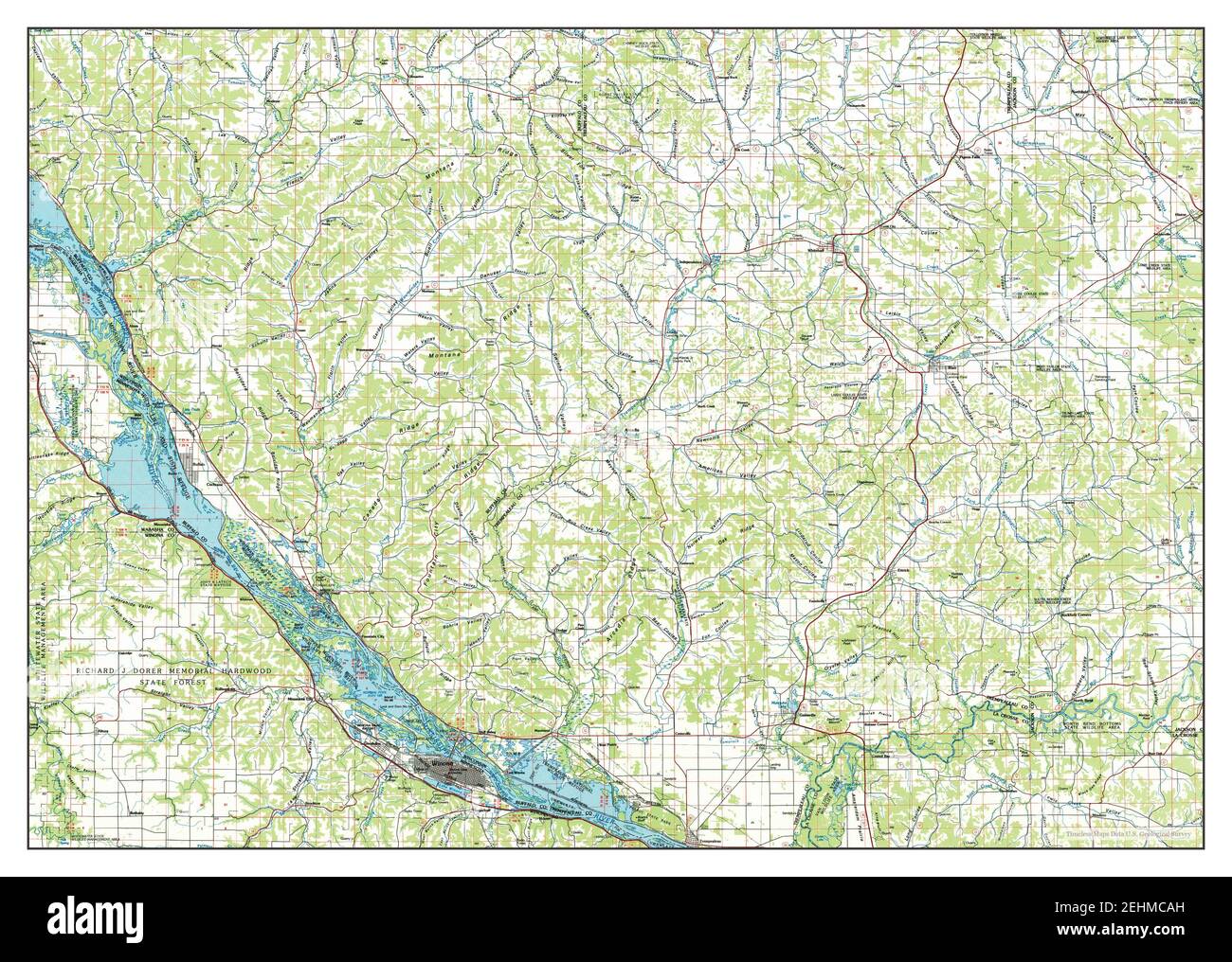 Winona, Minnesota, map 1985, 1100000, United States of America by Timeless Maps, data U.S