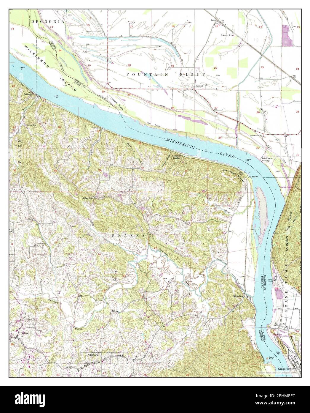 Altenburg, Missouri, map 1947, 124000, United States of America by