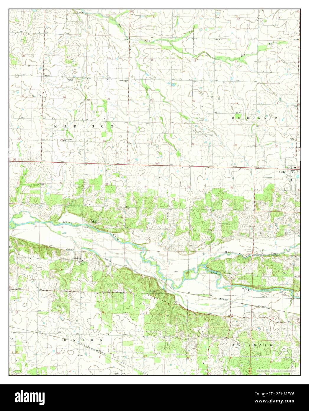 Map of avilla hires stock photography and images Alamy