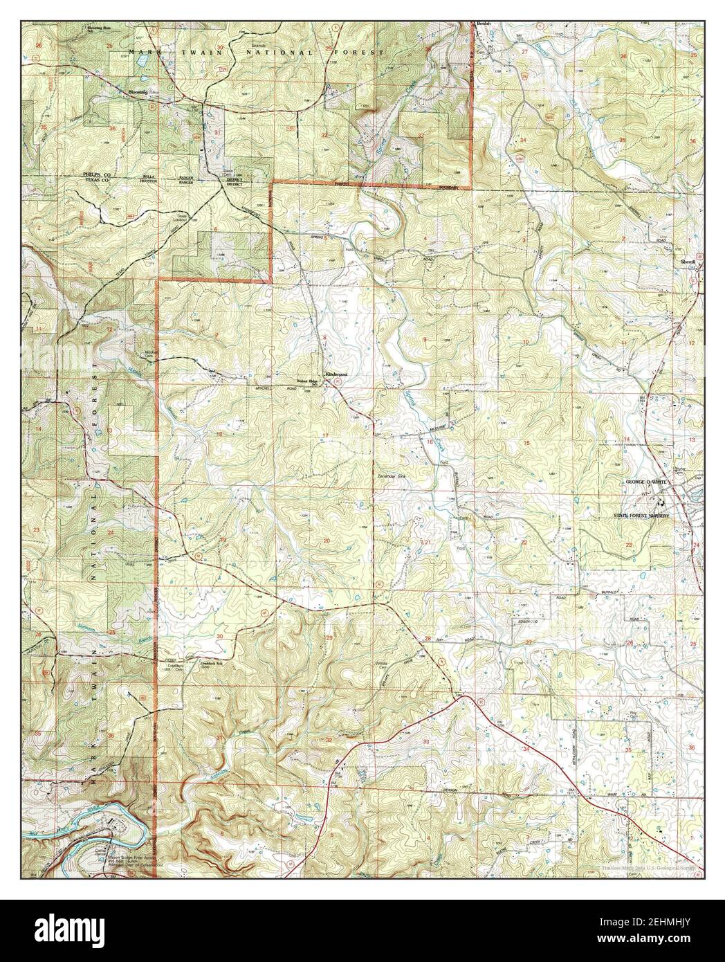 Map of beulah hires stock photography and images Alamy