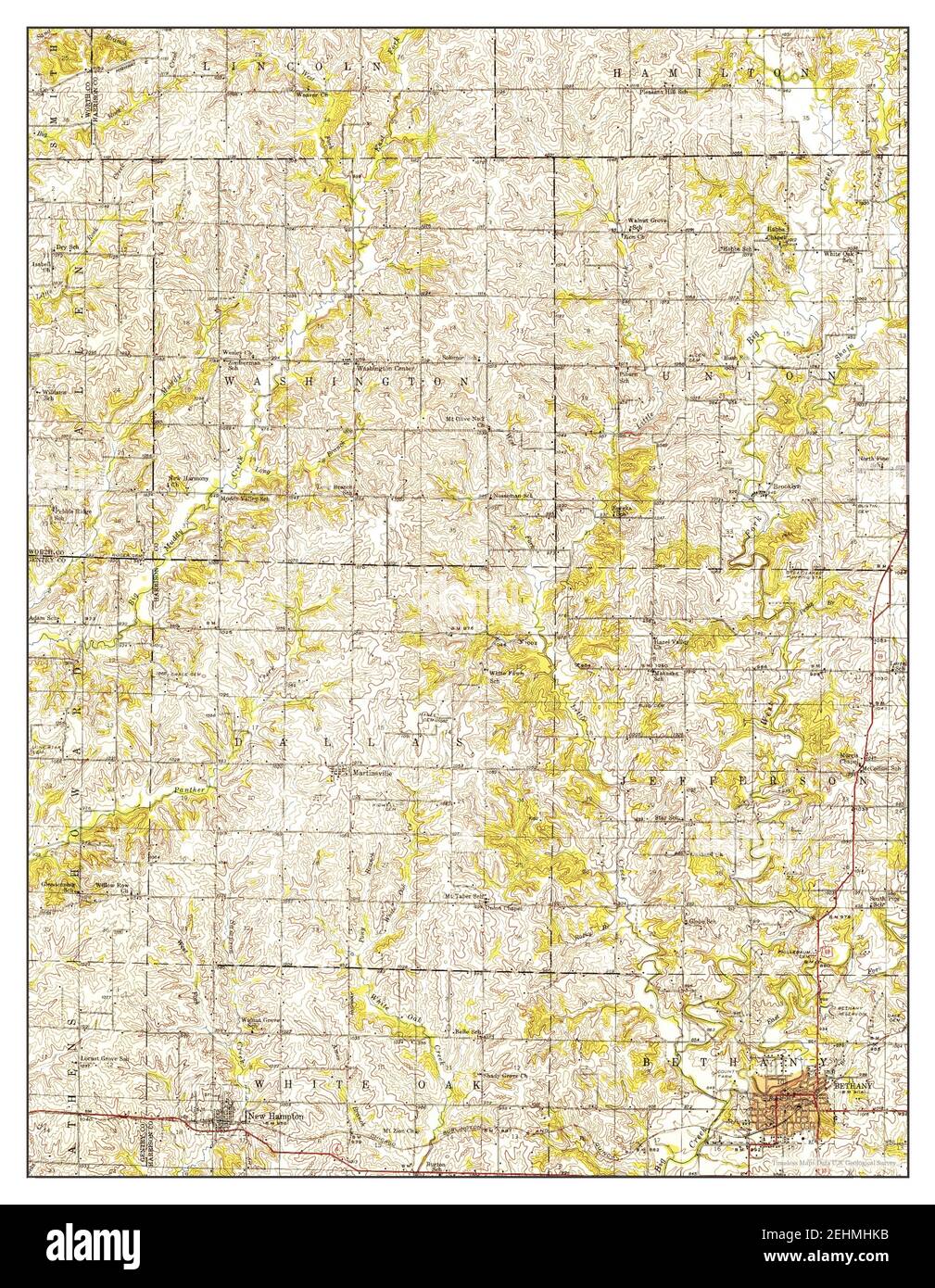 Bethany, Missouri, map 1948, 162500, United States of America by