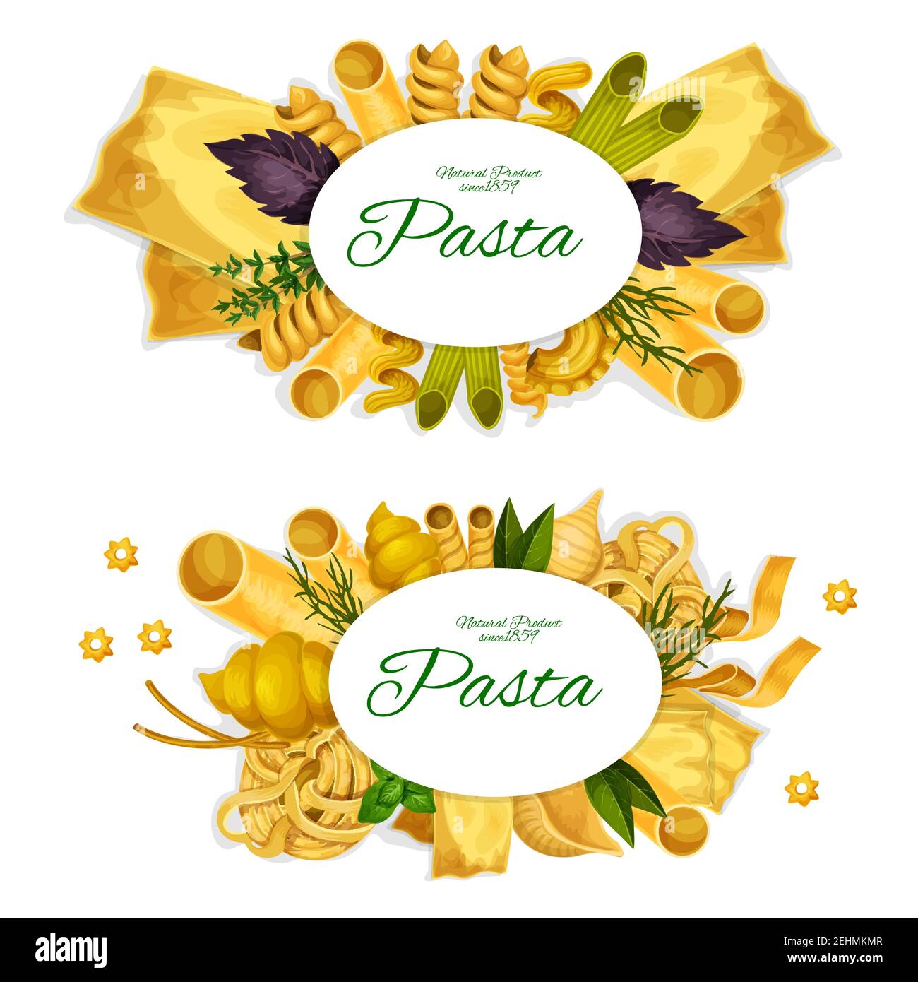 Traditional Italian pasta spaghetti, lasagna or ravioli and penne, Italy  cuisine restaurant. Vector fettuccine, farfalle and rigatti, gnocchi  macaroni Stock Vector Image & Art - Alamy