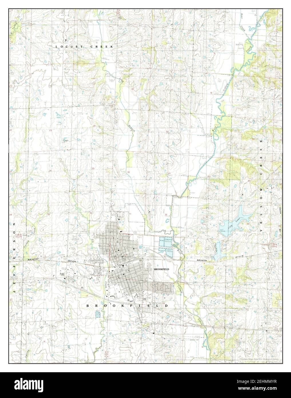 Brookfield, Missouri, map 1984, 124000, United States of America by