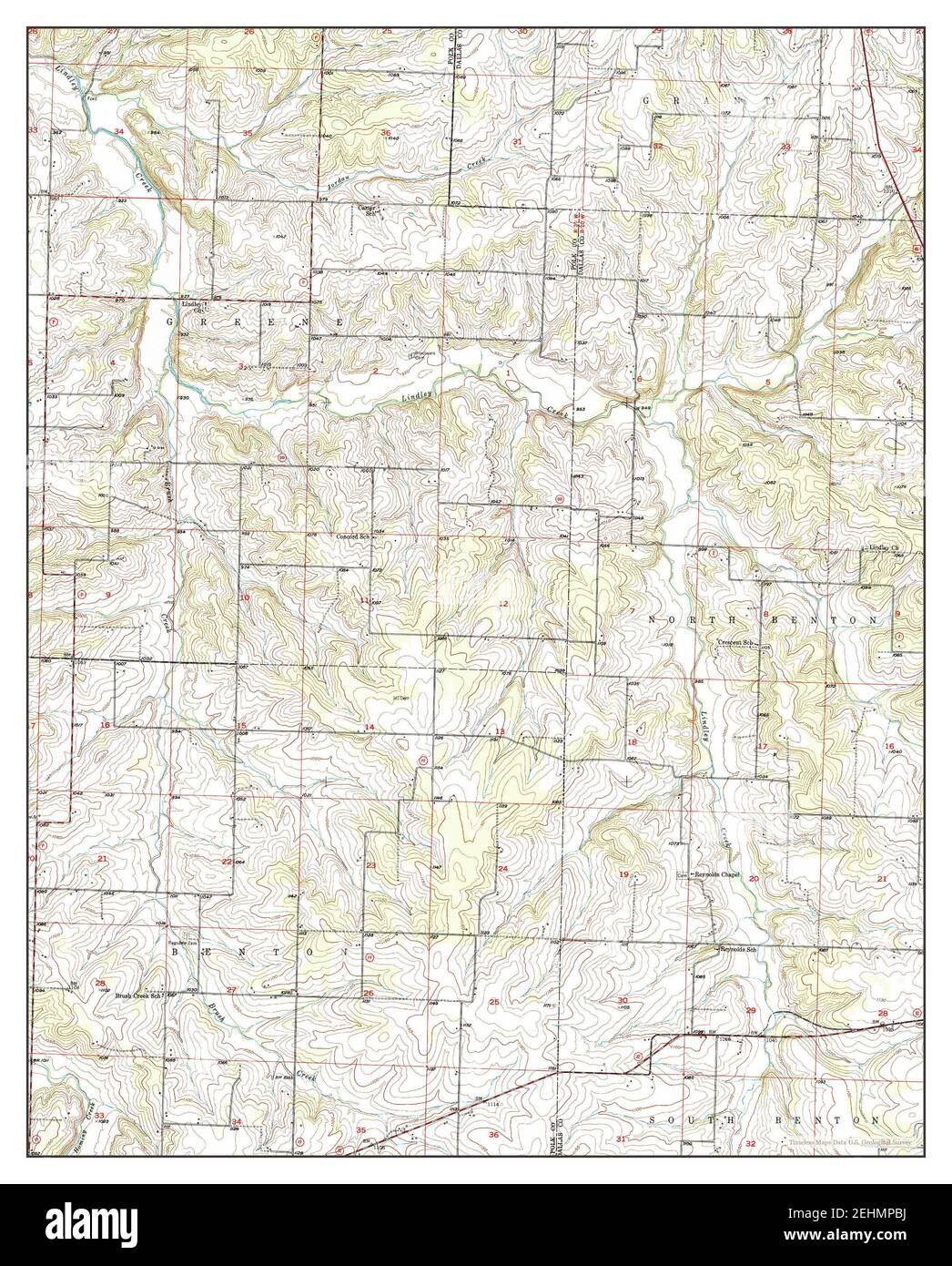 Buffalo NW, Missouri, map 1950, 124000, United States of America by
