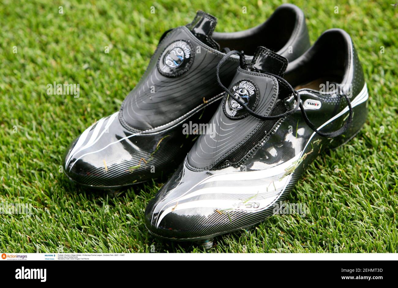 General view of football boots hi-res stock photography and images - Alamy