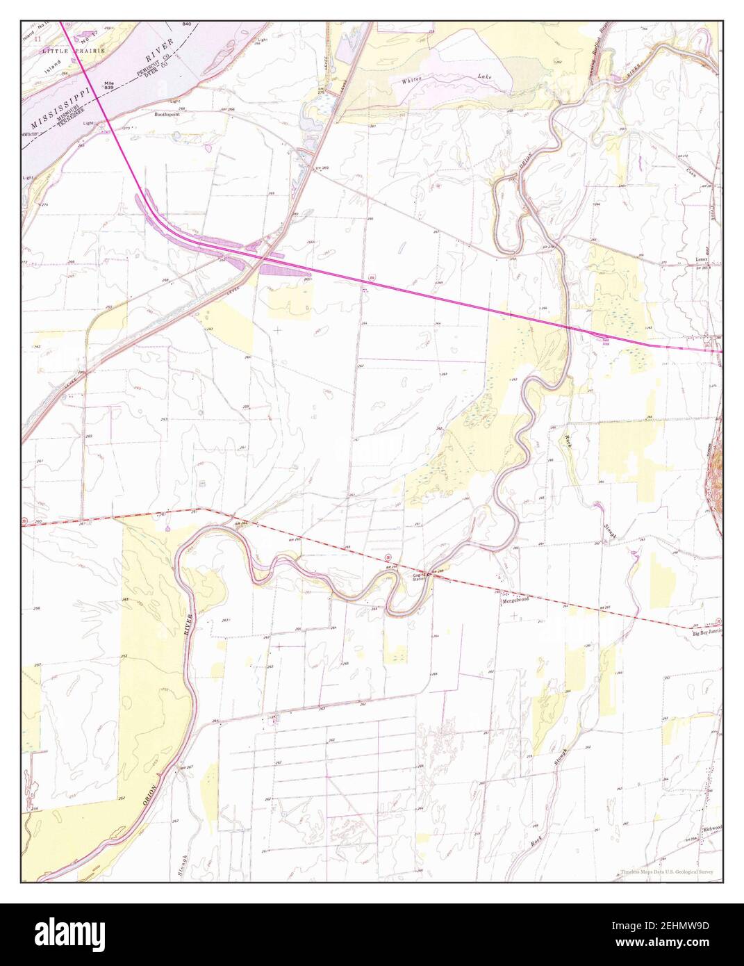 Caruthersville SE, Missouri, map 1971, 124000, United States of