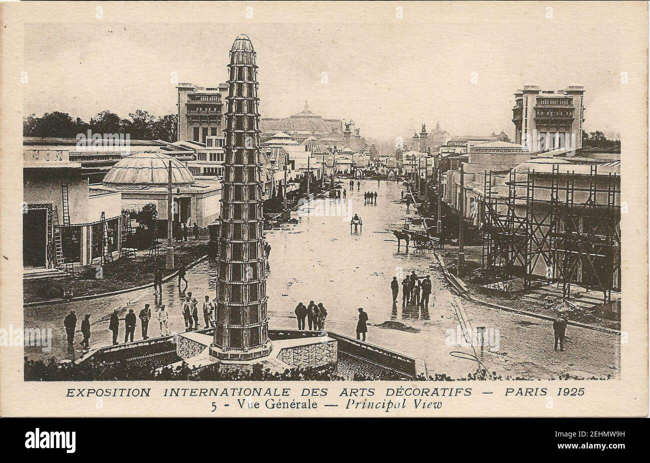 ParisFR75Expo 1925 Arts décoratifsvue générale Stock Photo Alamy