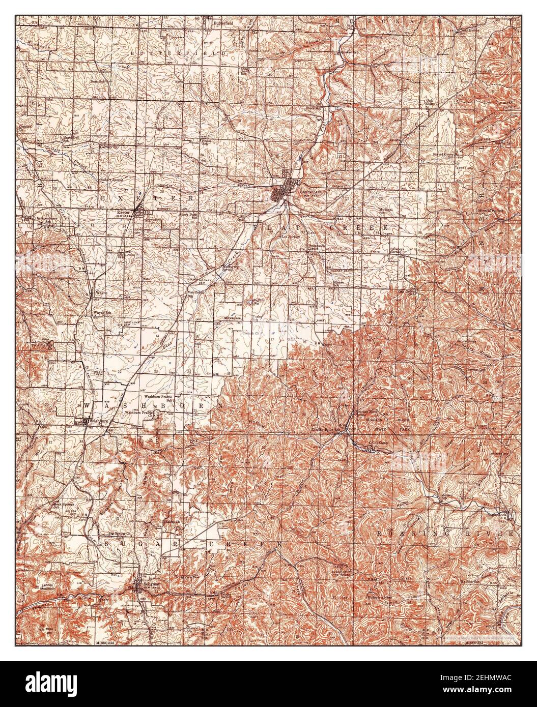 Map Of Cassville Cut Out Stock Images & Pictures Alamy
