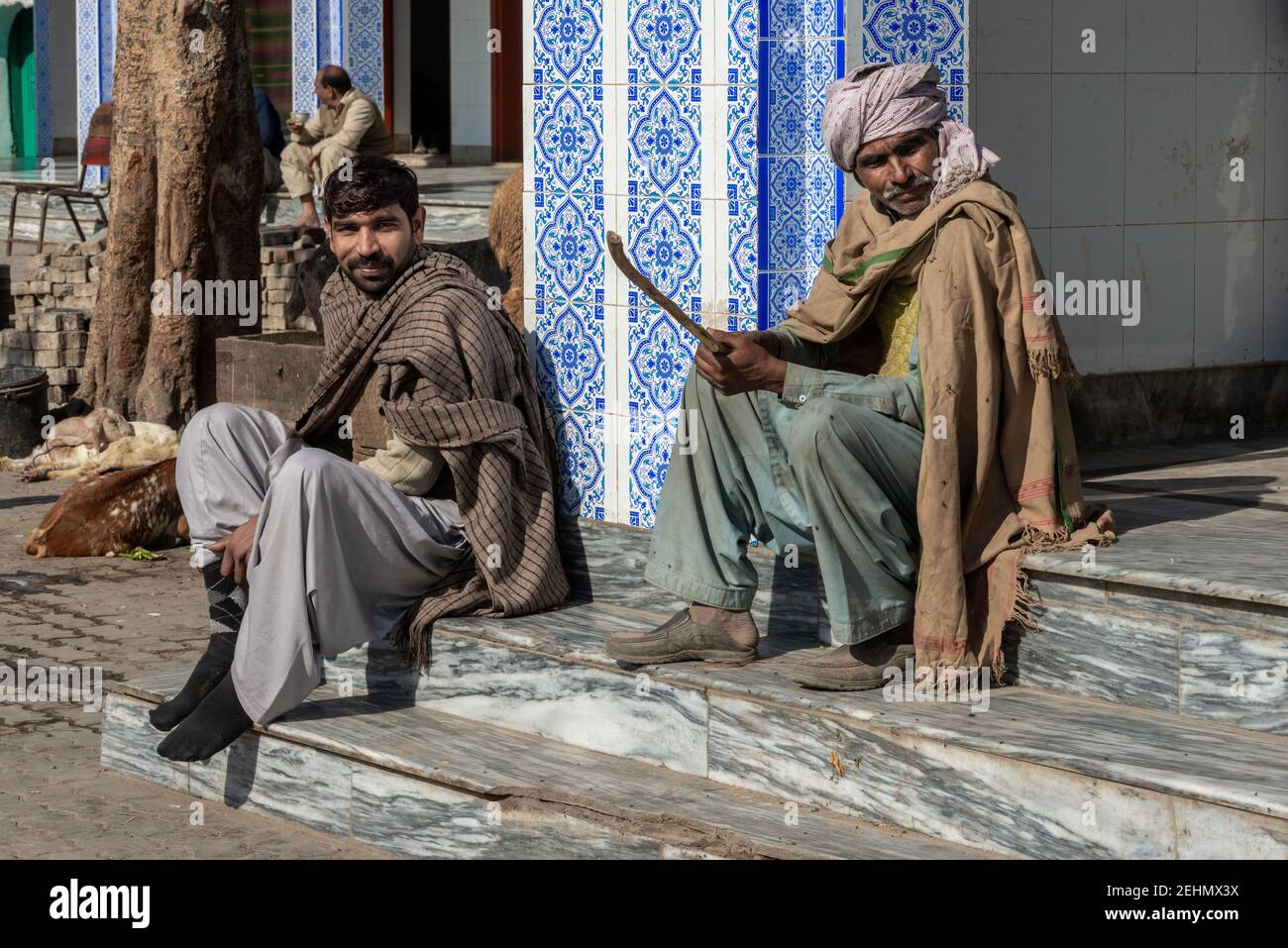 Darbar Hazrat Sultan Bahoo, Basti Samundri, Ahmedpur Sial, Punjab, Pakistan Stock Photo