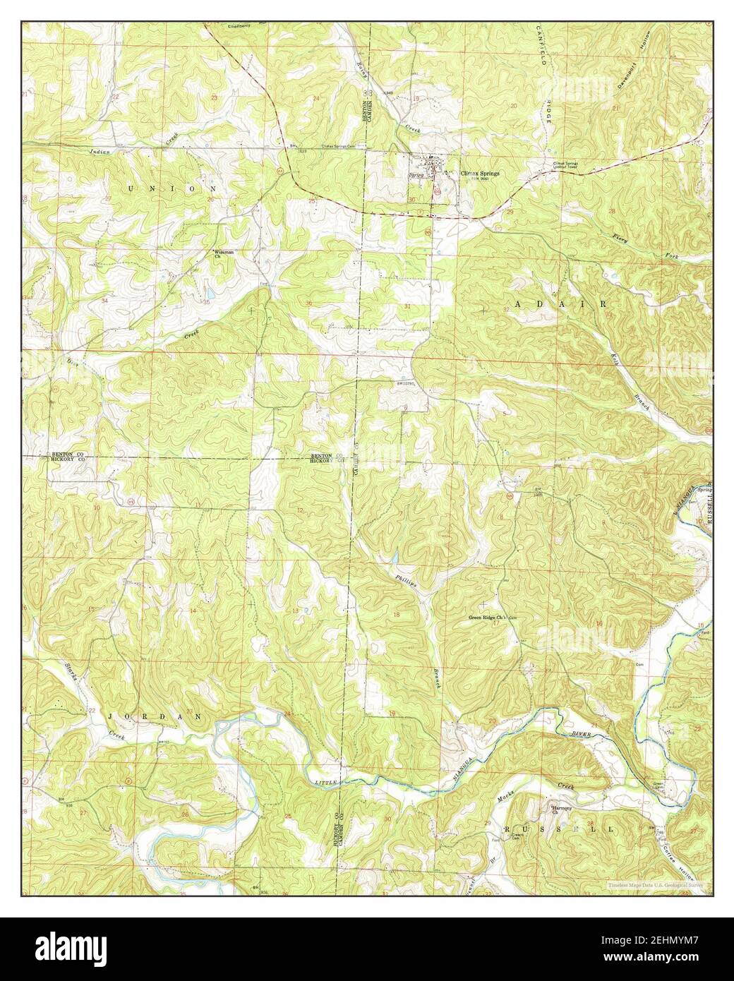 Map of climax hires stock photography and images Alamy