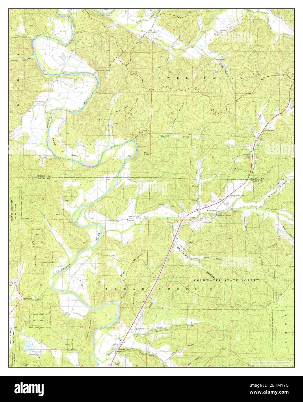 Map of coldwater missouri hires stock photography and images Alamy