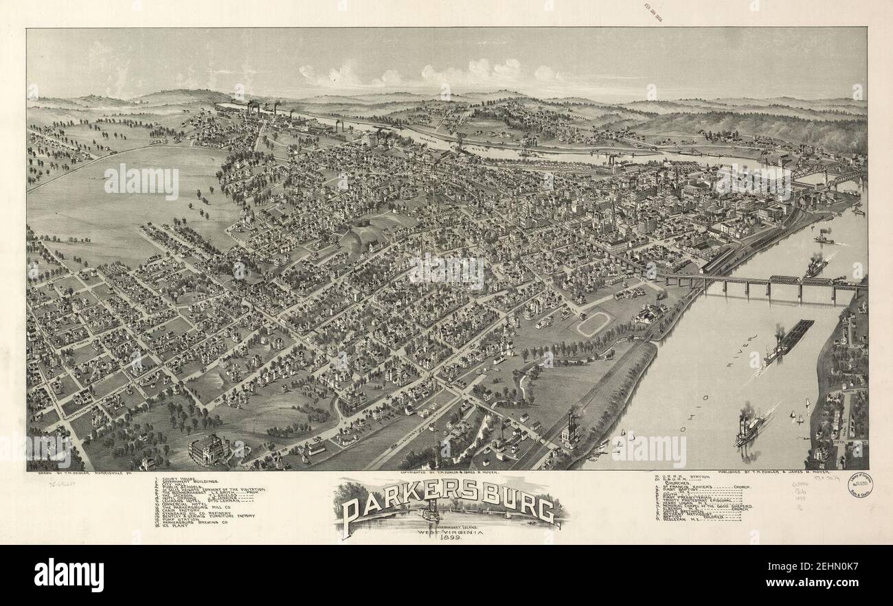 Parkersburg, West Virginia 1899 Stock Photo Alamy