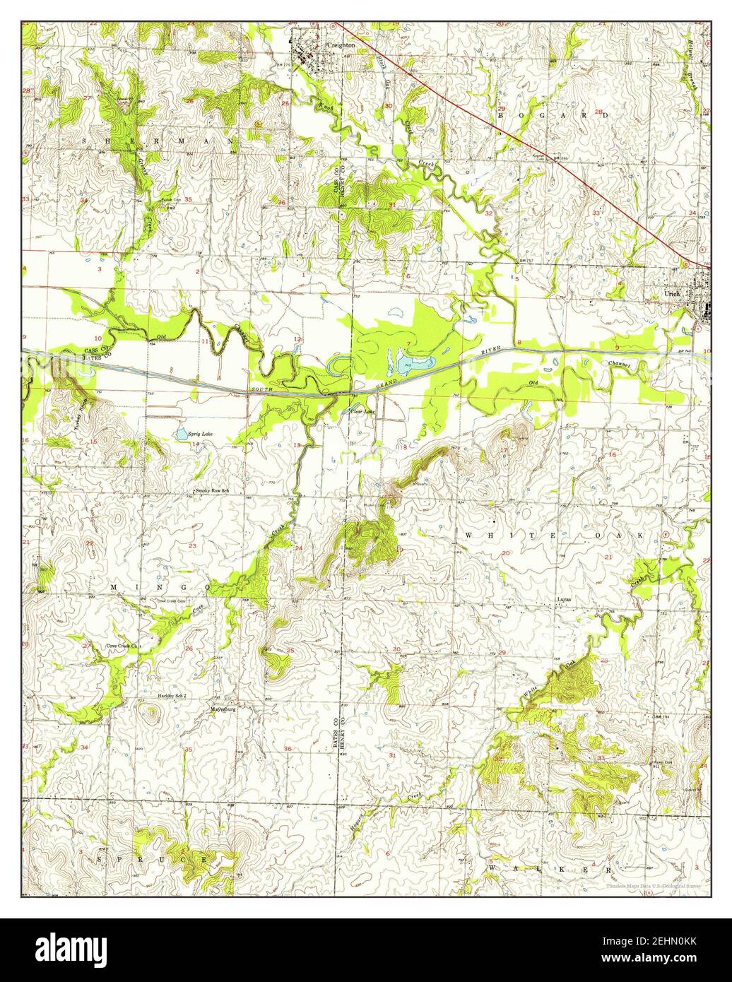 Map of creighton Cut Out Stock Images & Pictures Alamy