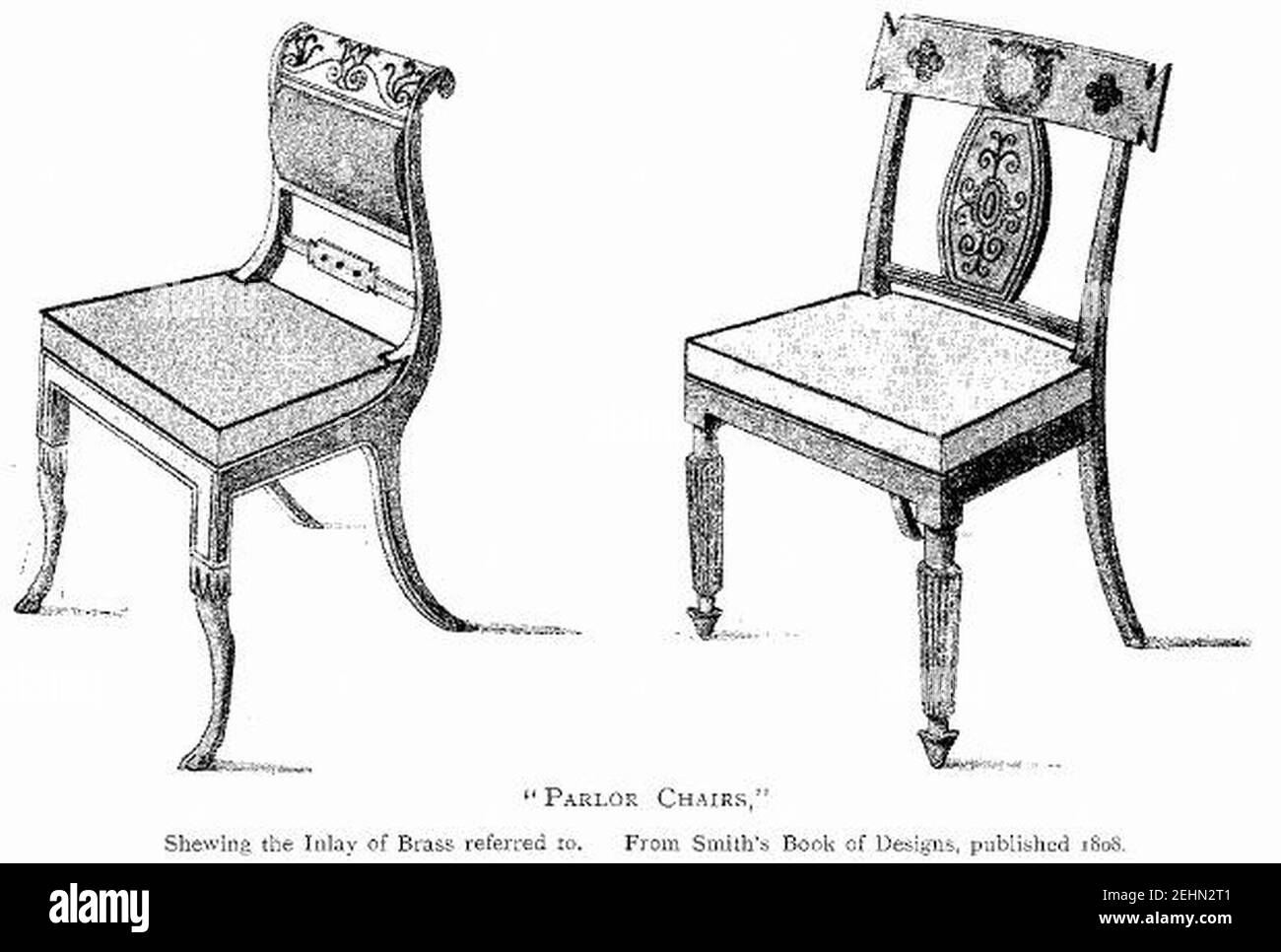 Parlor chairs Black and White Stock Photos & Images - Alamy