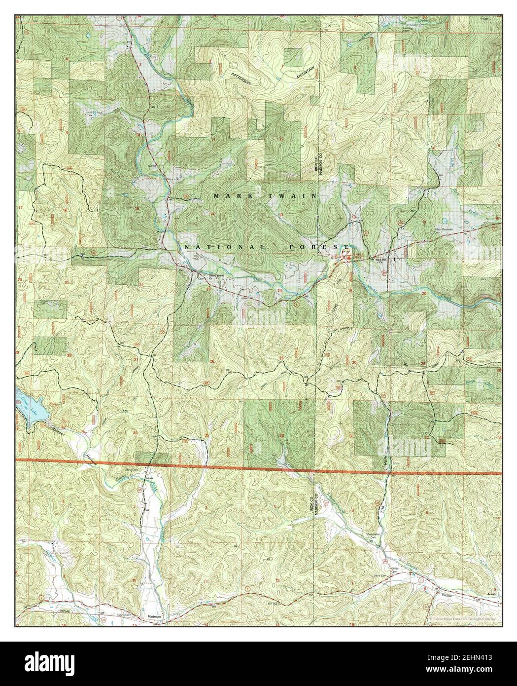 Des Arc NE, Missouri, map 2000, 124000, United States of America by