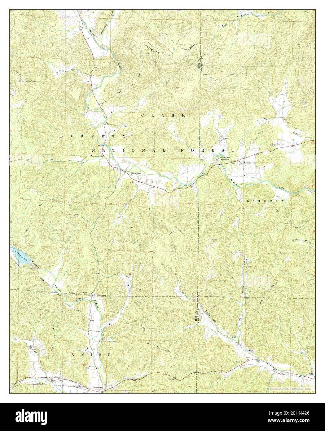 Des Arc NE, Missouri, map 1968, 124000, United States of America by