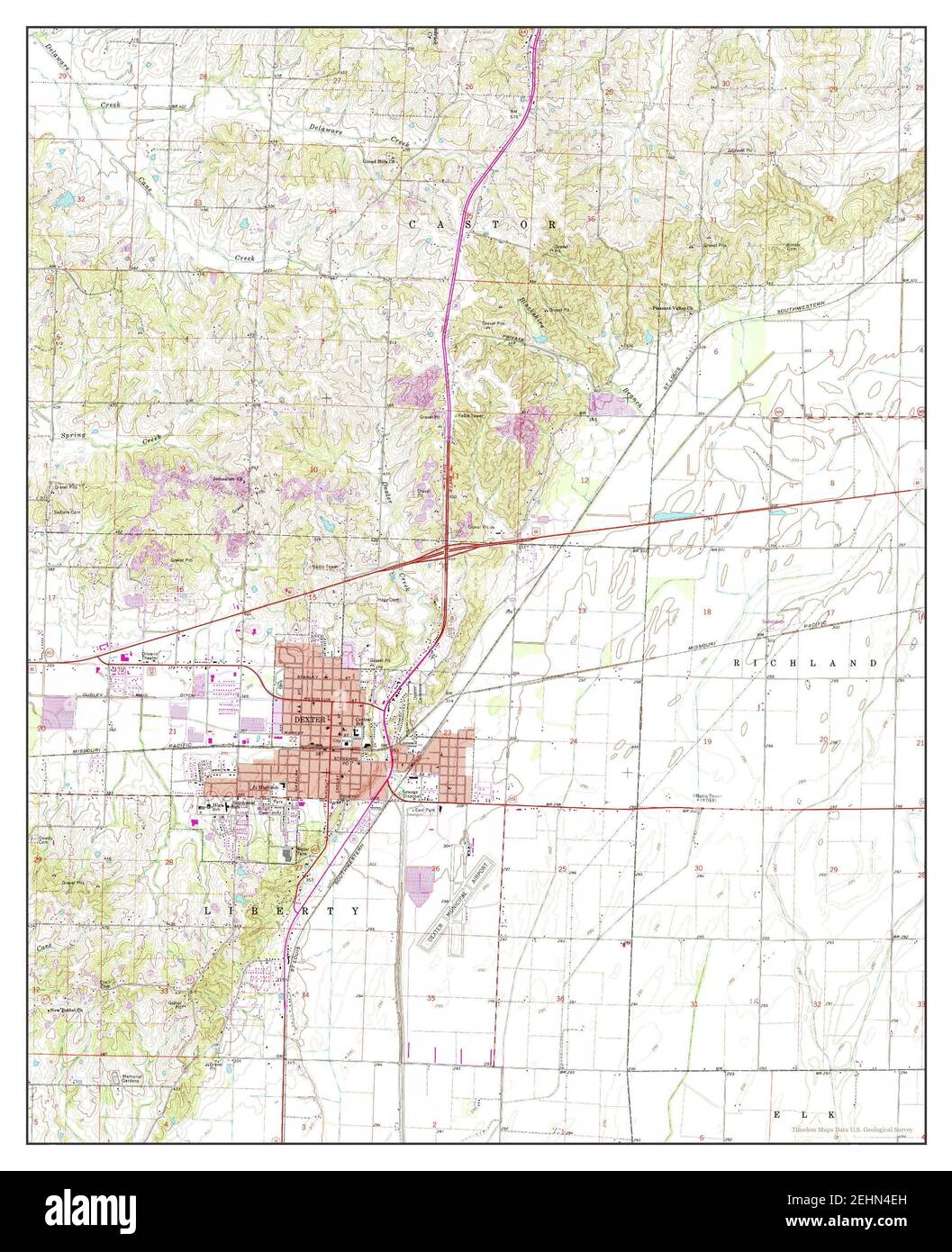 Map of dexter missouri hires stock photography and images Alamy