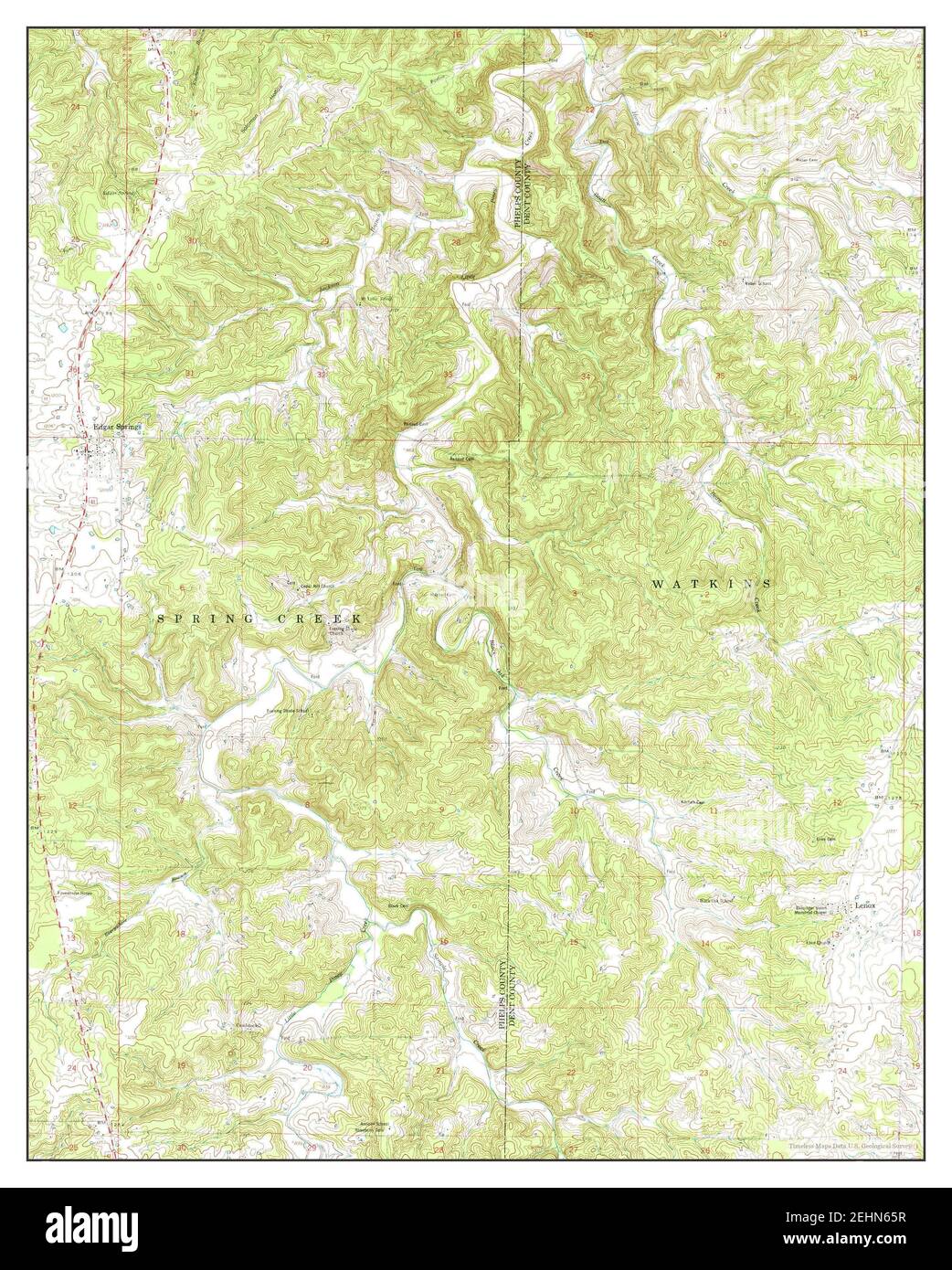 Map of edgar springs hires stock photography and images Alamy
