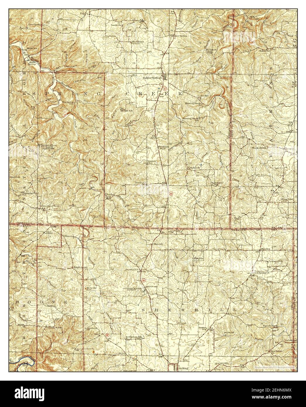 Map of edgar springs hires stock photography and images Alamy