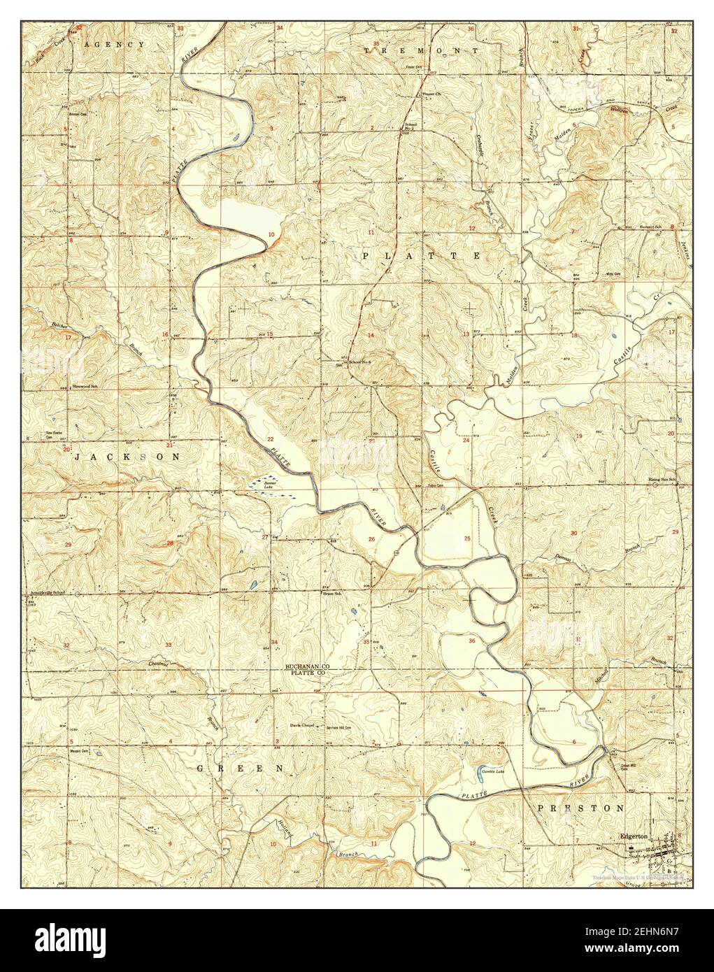 Map of edgerton hires stock photography and images Alamy