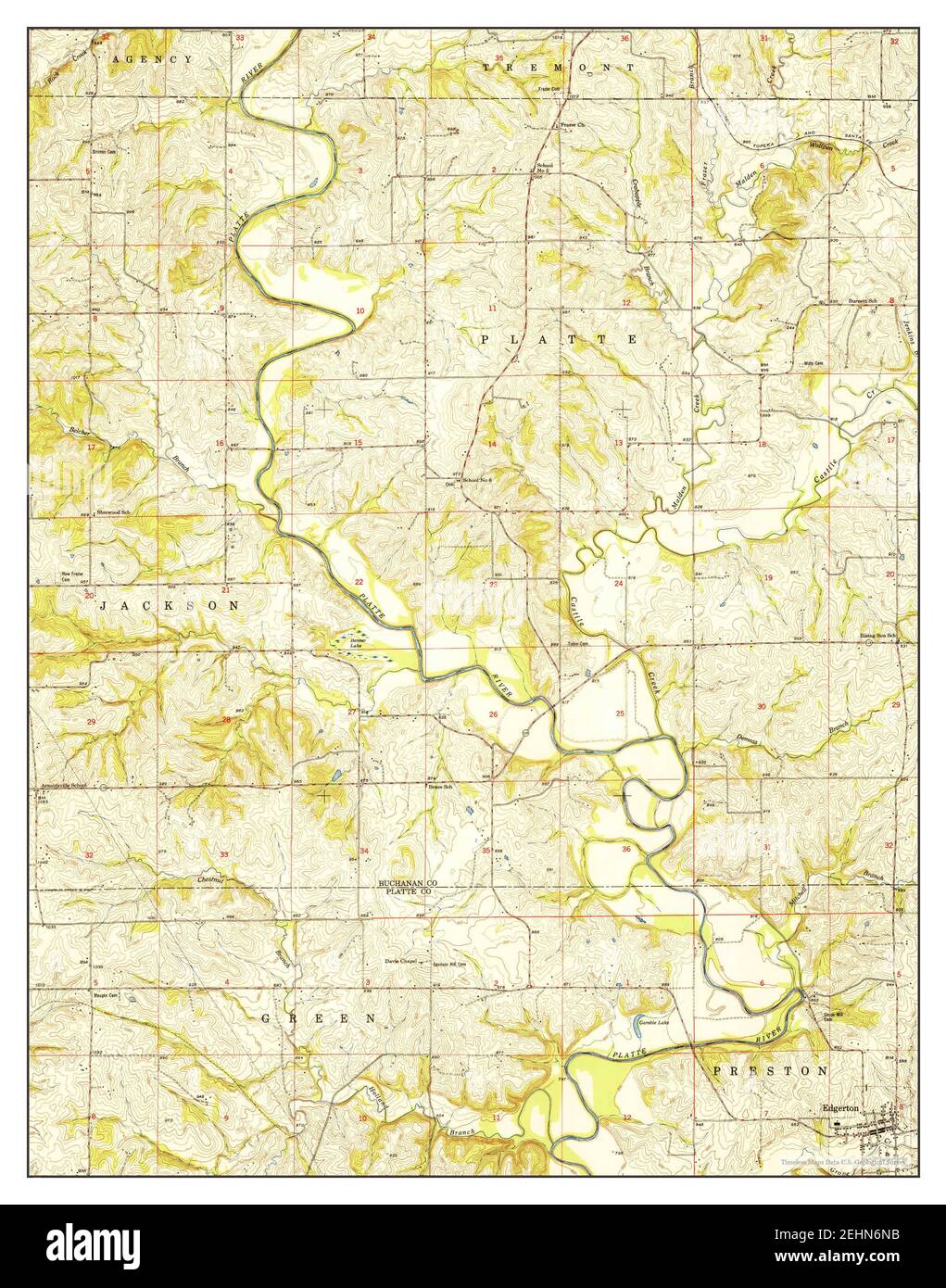 Map of edgerton hires stock photography and images Alamy