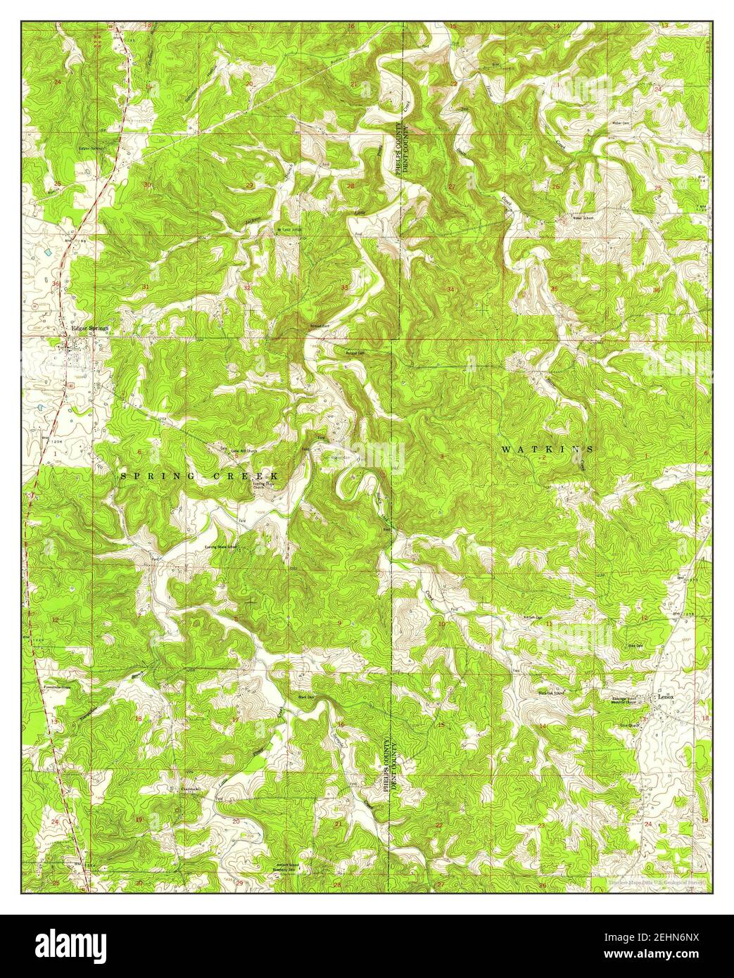 Map of edgar springs hires stock photography and images Alamy