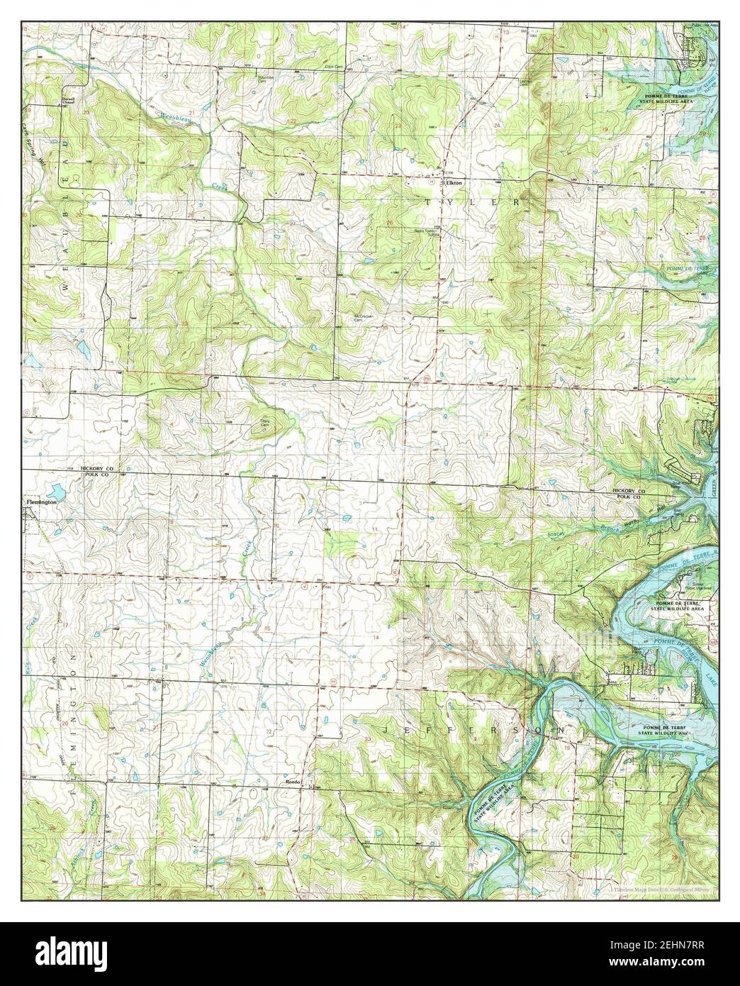 Elkton, Missouri, map 1991, 124000, United States of America by