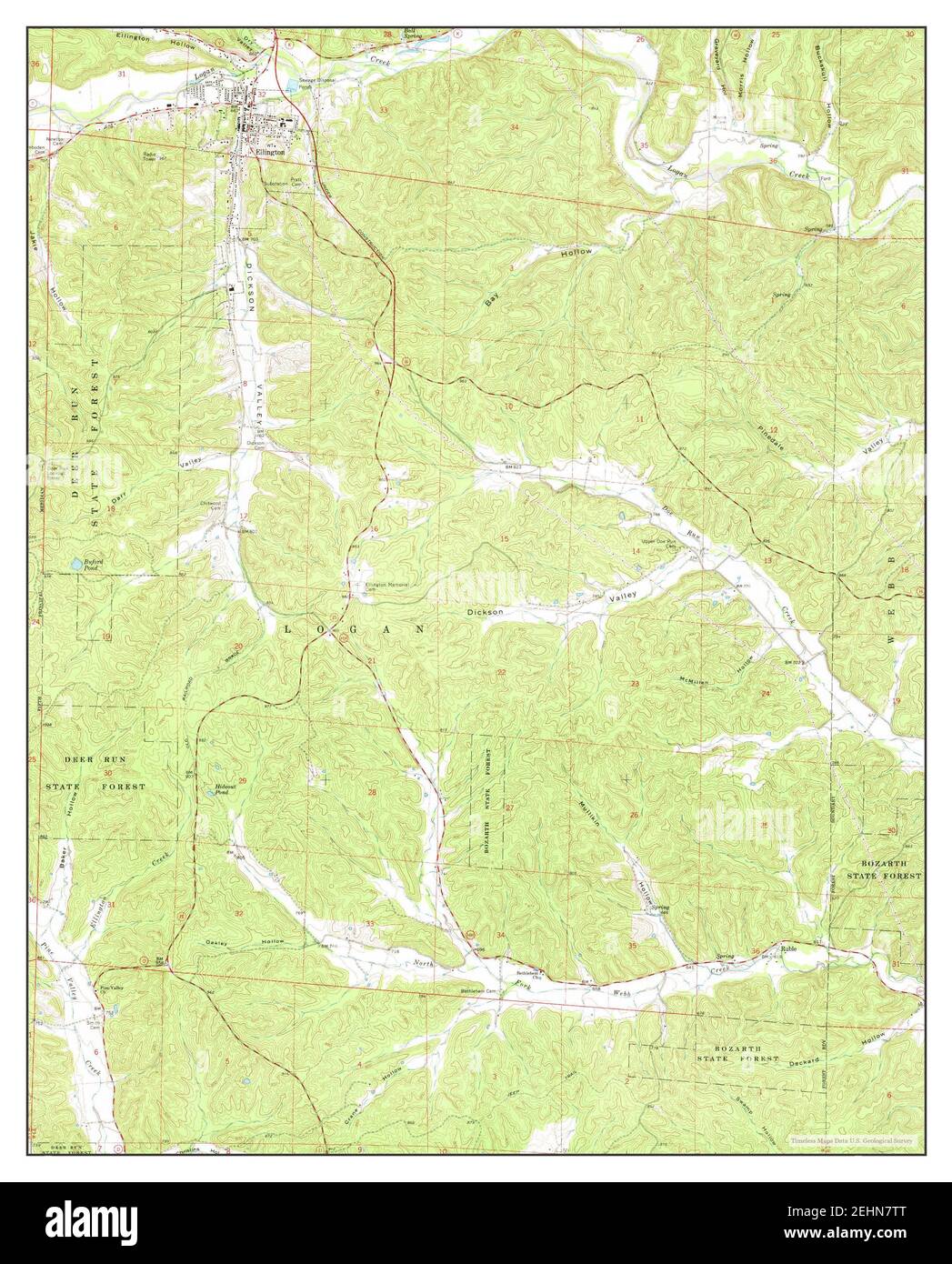 Map of ellington missouri hires stock photography and images Alamy