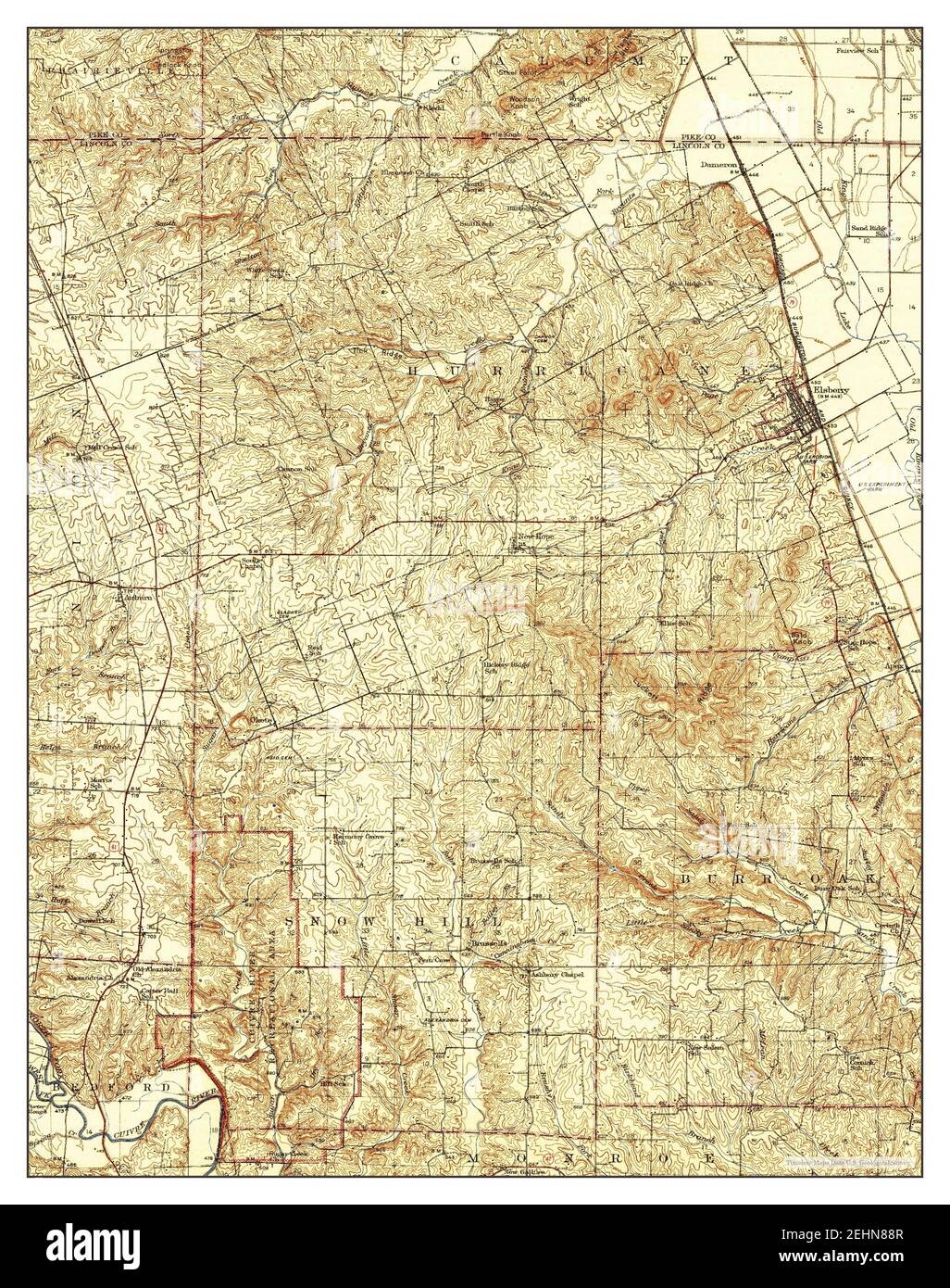 Elsberry, Missouri, map 1942, 162500, United States of America by