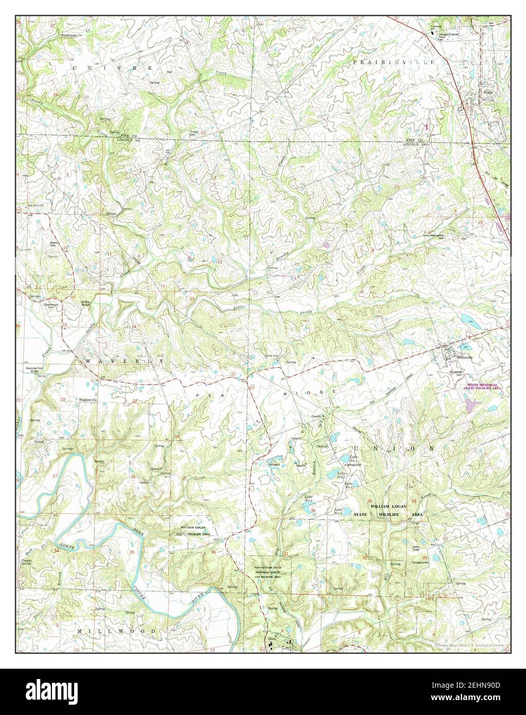 Eolia, Missouri, map 1975, 124000, United States of America by