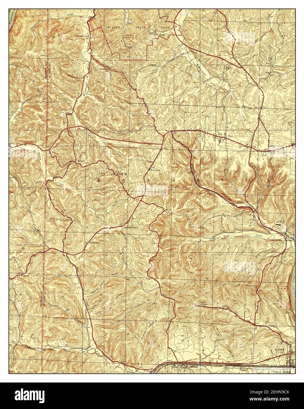 Eureka, Missouri, map 1944, 124000, United States of America by Timeless Maps, data U.S