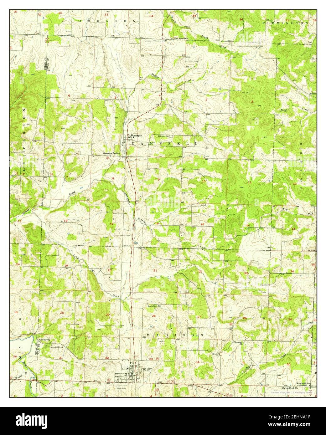 Map of fair play missouri Cut Out Stock Images & Pictures Alamy