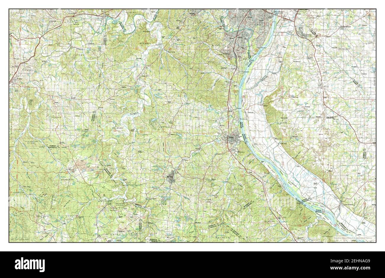 Festus, Missouri, map 1985, 1100000, United States of America by
