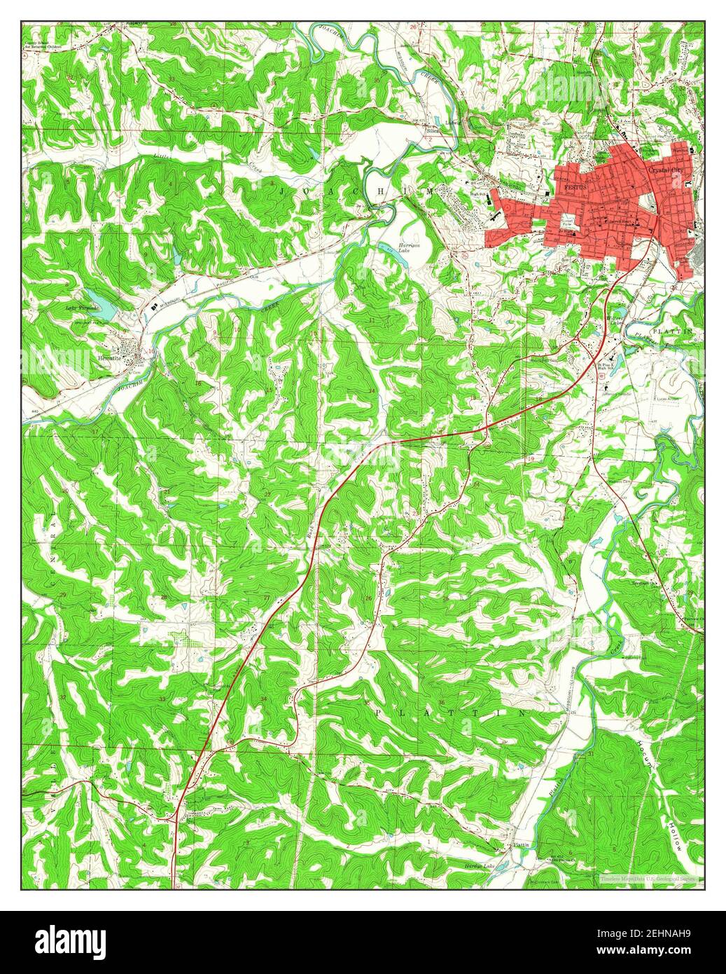 Festus, Missouri, map 1964, 124000, United States of America by